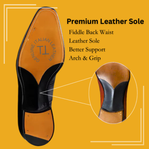 MICHAEL Monk Double Strap with WingTip, Handcrafted in Hand Patina Leather