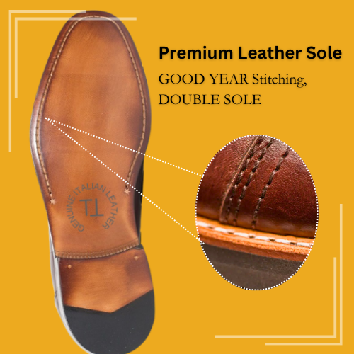 MICHAEL Monk Double Strap with WingTip, Handcrafted in Hand Patina Leather