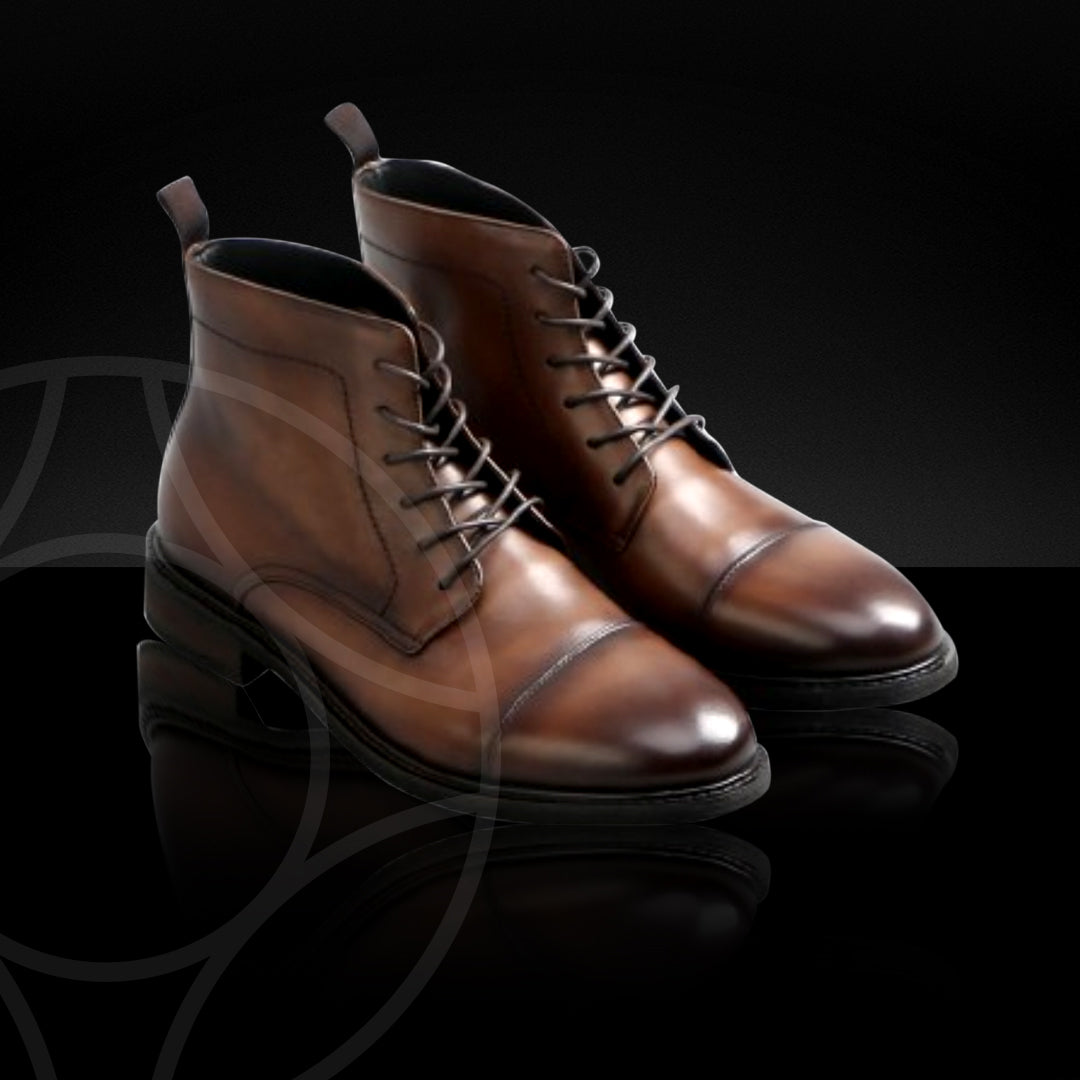 BENEDICT Classic Boots Crafted in Hand Patina Leather